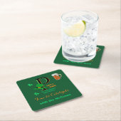 St. Patricks Day Zeit zum Feiern Rechteckiger Pappuntersetzer (Vor Ort)