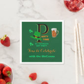St. Patrick's Day - Zeit zum Feiern Serviette (Beispiel)