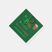 St. Patrick's Day - Zeit zum Feiern Serviette (Ecke)