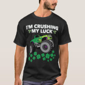 St Patricks Day zerstören mein Glück T Rex Truck K T-Shirt (Vorderseite)