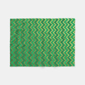 St. Patrick's Day Zickzack Fleece Blanket (Vorderseite (Horizontal))