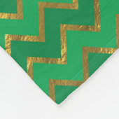 St. Patrick's Day Zickzack Fleece Blanket (Ecke)