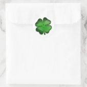 St. Patrick's Day Zing Runder Aufkleber (Tasche)