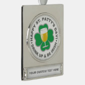 St. Patrick's Day Zolldekoration Banner-Ornament Silber (Rechts)