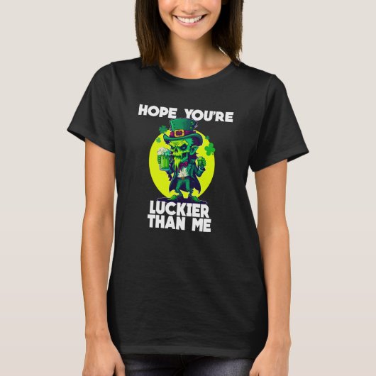 St. Patricks Day Zombie Kobold T-Shirt (Vorderseite)