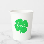 St. Patrick's Day zum Geburtstag Pappbecher (Vorderseite)