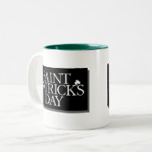 St. Patrick's Day Zweifarbige Tasse (Vorderseite Links)
