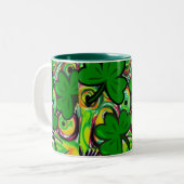 St. Patrick's Day Zweifarbige Tasse (Vorderseite Links)