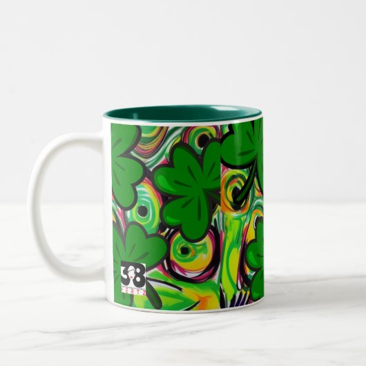 St. Patrick's Day Zweifarbige Tasse (Links)