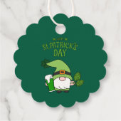 St. Patrick's Day-Zwergen-Grün-Geschenkanhänger Geschenkanhänger (Rückseite)