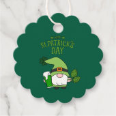St. Patrick's Day-Zwergen-Grün-Geschenkanhänger Geschenkanhänger (Vorderseite)