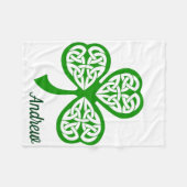 St Patricks DayFleece Lap Blanket für Rollstuhl Fleecedecke (Vorderseite (Horizontal))