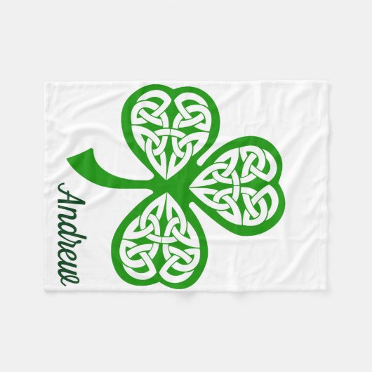 St Patricks DayFleece Lap Blanket für Rollstuhl Fleecedecke (Vorderseite (Horizontal))