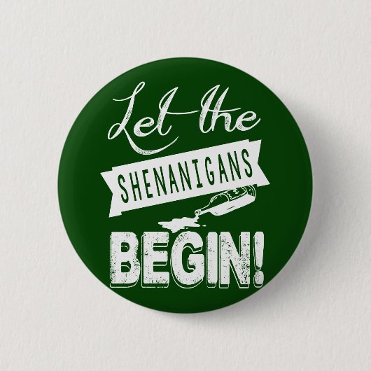 St. Patricks DayShenanigans Button (Vorderseite)