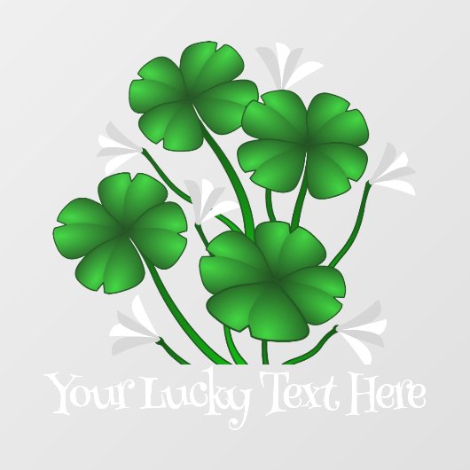 St Patrick's Decal Personalisiert Lucky Window Dec Fensteraufkleber (Blatt)