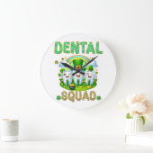 St Patricks Dental Squad Dentist Assistentin Tech Große Wanduhr (Zuhause)