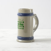 St Patrick's Design T - Shirt Bierglas (VorderseiteRechts)