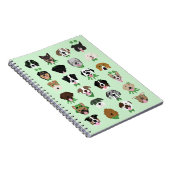 St Patricks Dog Face Pattern Notizblock (Rechte Seite)