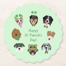 St Patricks Dog Face Pattern