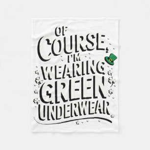 St. Patricks-Feier Lustige Idee Irisches Outfit Fleecedecke