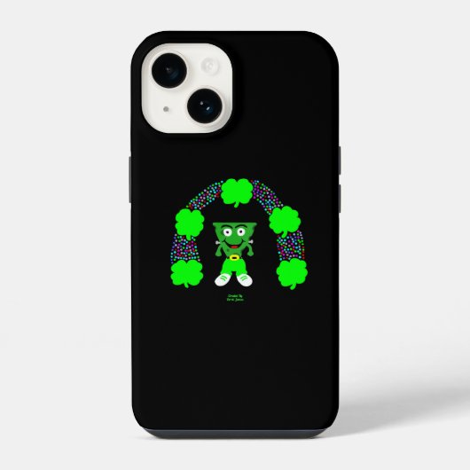 St. Patrick's FrankenCheese Apple iPhone 14 Fall Hülle (Rückseite)