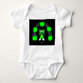 St. Patrick's FrankenCheese Baby Jersey Bodysuit Baby Strampler (Vorderseite)