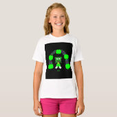 St. Patrick's FrankenCheese Girls White T Shirt (Vorne ganz)