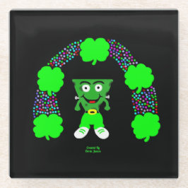 St. Patrick's FrankenCheese Glass Untersetzer