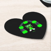 St. Patrick's FrankenCheese Heart Paper Untersetze Untersetzer (angewinkelt)