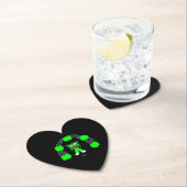 St. Patrick's FrankenCheese Heart Paper Untersetze Untersetzer (Vor Ort)