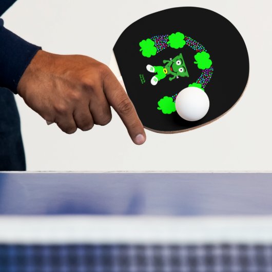 St.  Patrick's FrankenCheese Ping Pong Paddle Tischtennis Schläger (InSitu)