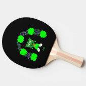 St.  Patrick's FrankenCheese Ping Pong Paddle Tischtennis Schläger (Seitenansicht)