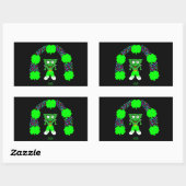 St. Patrick's FrankenCheese Rectangle Sticker (Blatt)