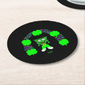 St. Patrick's FrankenCheese Round Paper Untersetze Runder Pappuntersetzer (Angewinkelt)