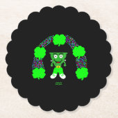 St. Patrick's FrankenCheese Round Untersetzer (Vorderseite)