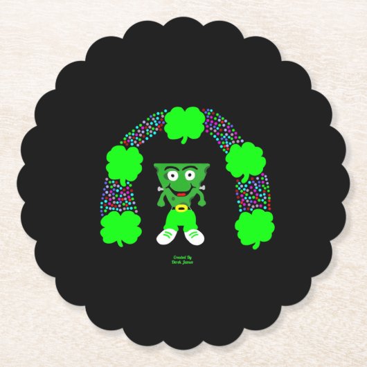 St. Patrick's FrankenCheese Round Untersetzer (Vorderseite)