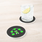 St.  Patrick's FrankenCheese Sandstone Coaster Getränkeuntersetzer (Seite)