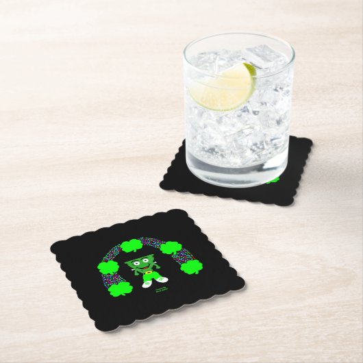 St.  Patrick's FrankenCheese Square Coaster Untersetzer (Vor Ort)