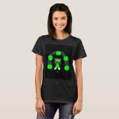 St. Patrick's FrankenCheese Women's Black T Shirt (Vorne ganz)