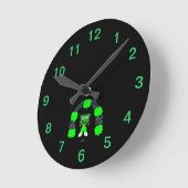 St. Patrick's FrankenKäse Acrylmauer Uhr (Winkel)