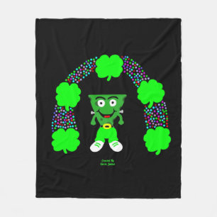 St. Patrick's FrankenKäse Medium Fleece Blanket