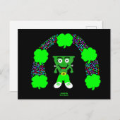 St. Patrick's FrankenKäse Postkarte (Vorne/Hinten)