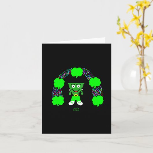 St. Patrick's FrankenKäse Small Greeting Card Karte (Gelbe Blume)