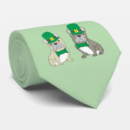 St. Patricks Französische Bulldoggen Krawatte