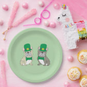 St. Patricks French Bulldogs Pappteller (Party)