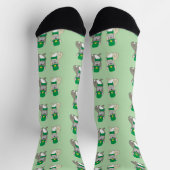 St. Patricks French Bulldogs Socken (Oben)