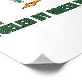 St Patrick's Fueled by Green Beer Poster (Ecke)