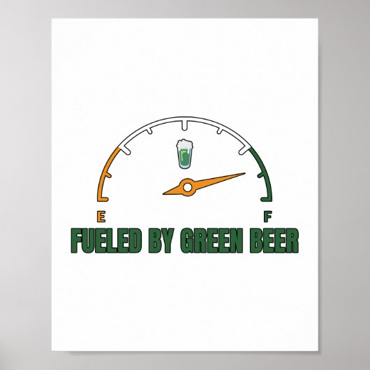 St Patrick's Fueled by Green Beer Poster (Vorne)