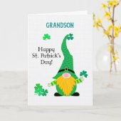 St Patrick's Fun Leprechaun Card Karte (Gelbe Blume)
