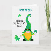 St Patrick's Fun Leprechaun Gnome Card Karte (Vorderseite)